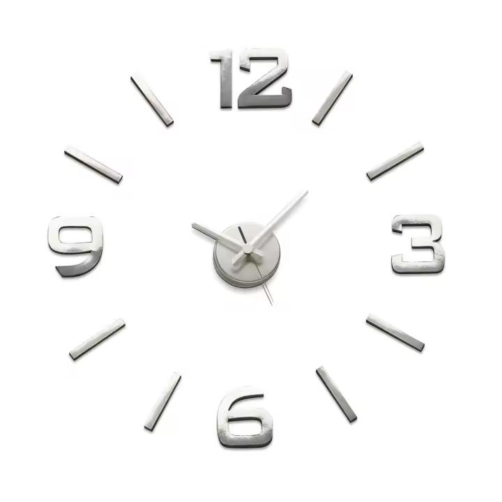 Reloj de Pared Versa Plateado Polipropileno - 1