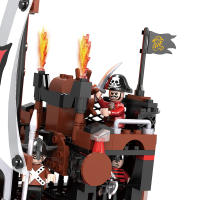 COGO Viking Ship Building Blocks 302 Piezas Modelo De Barco Vikingo Griego Para Niños 6+ Mitos Medievales Nórdicos Barco De Piratas Juguetes Educativos Compatible Con Lego - details 7