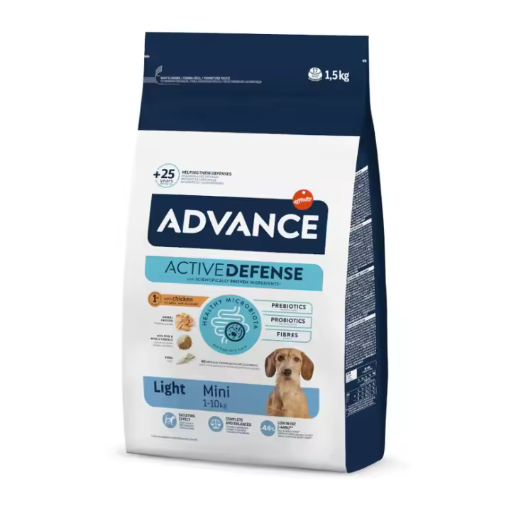 ADVANCE MINI LIGHT CHICKEN & RICE 1,5KG - 1