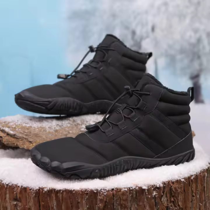 Zapatos deportivos de algodón para exteriores de cinco dedos para hombres y mujeres, además de botas cálidas de terciopelo,botas de nieve para parejas resistentes al desgaste y antideslizantes. - 1