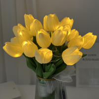 5/10pcs Tulipes LED Artificial Flores PU Flor Falsa Bouquet Luz Nocturna Para Decoración De Jardín Hogar Bodas Cumpleaños Regalo - details 5
