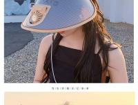 Sombrero De Verano Para Mujer 2024 Protección Solar Anti UV Sombrilla De Playa Sombrero De Paja Eléctrico Para Exterior - details 14