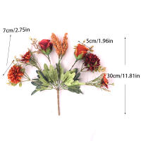Bouquet De Rosas Artificiales Para Bodas Y Navidad Decoración De Sala De Estar Para Vaso Plantas Falsas Para El Hogar DIY - details 1