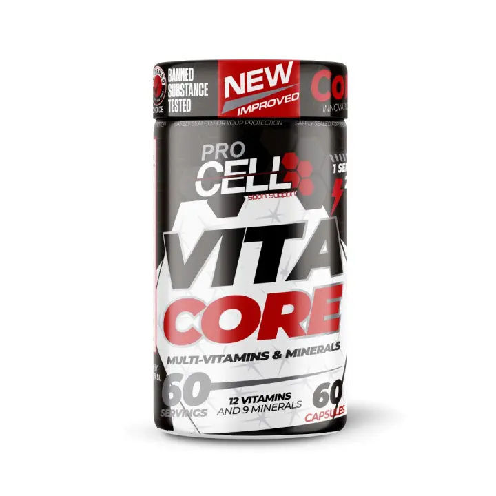Cafeína- Estimulante Narural l CaffeineCore Procell Sport  Suplemento de Cafeína  120 capsulas  100mg de cafeína  Rendimiento deportivo  Energía - 1
