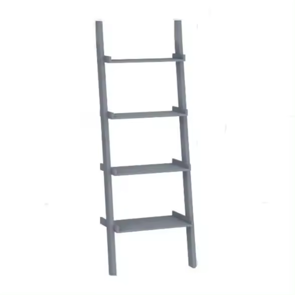 Estantería en escalera con 4 estantes, 32,5 x 56 x 158 cm, Color GRIS. - Movian - 1
