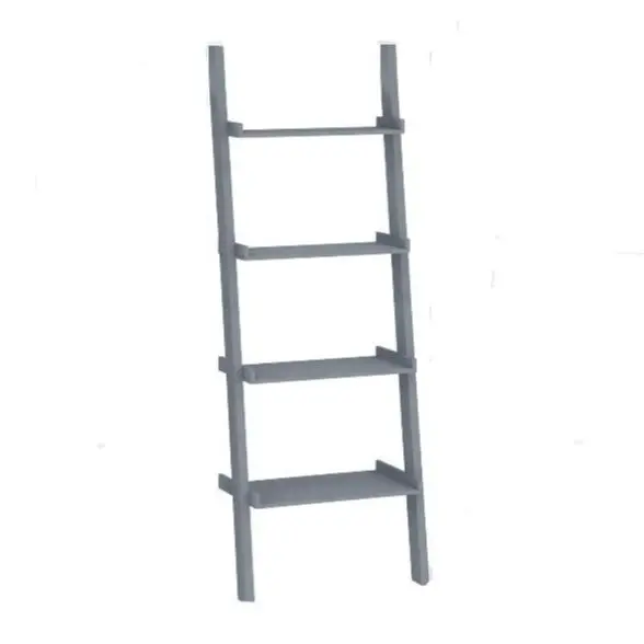 Estantería en escalera con 4 estantes, 32,5 x 56 x 158 cm, Color GRIS. - Movian - 1