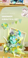 Marco De Fotos Con Bloques De Construcción De Flores Fantasía Modelo De Arreglo De Flores Creativo Decoración De Escritorio Juguete DIY Regalos Para Niños - details 4
