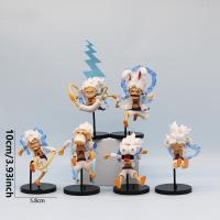 Set De 6 Figuras De Acción One Piece Anime Q Version GEAR5 Sun God Nika Luffy PVC Decoración De Habitación Colección De Muñecos Juguetes Para Adultos - details 0