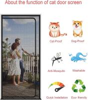 Puerta de pantalla de Gato forzada, resistant to prueba de mascotas with Cremallera, evita que los perros Gatos se acaben de Casa, Blanco (if adored A LA Puerta size90x210cm) - details 2