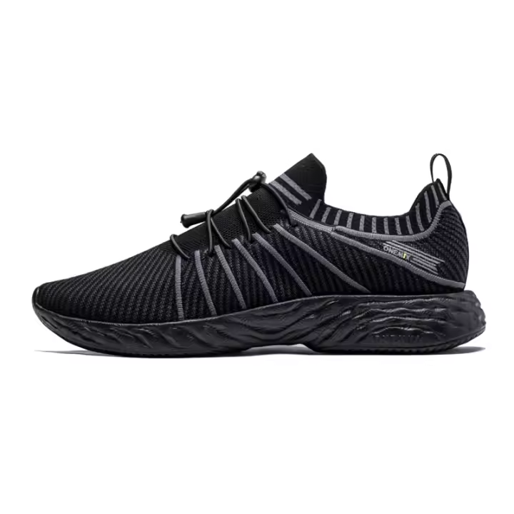 Zapatos De Correr ONEMIX 2025 Para Hombres Negro Impermeables Transpirables Antideslizantes Para Exteriores Y Trekk Ing Deportivos Con Tela De Malla Y Suela De Goma - 1