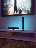 Luz De Ambiente LED RGB Controlada Por Voz Para Coche Multifuncional Con Control Remoto Inteligente Cambio De Color Decoración De Escritorio Negro Contemporáneo - details 9