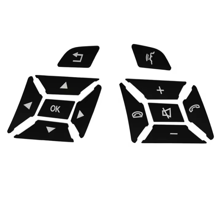 Pegatina Para Botón De Desbloqueo De Puerta Y Recordatorio De Posición Del Volante Para Mercedes Benz C E Class W204 W212 Material ABS - 1