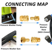 Adaptador M22x15 Para Máquina De Alta Presión Kit De Conexión Rápida Para Gun De Limpieza a Alta Presión M22 Pieza Individual - details 2