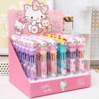 Nuevo Sanrio 18/36pcs Bolígrafo De Punto De Sombra 0.7mm Hello Kitty 10-colores Dibujo Animado Para Escritura Estudiantes Suministros Escolares Y Oficina - details 1