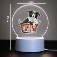 Luz Nocturna Recargable Para Niños Con Figura De Anime Manga Collie Fronterizo Lámpara De Noche Para Dormitorio Regalo Para Niños - details 7