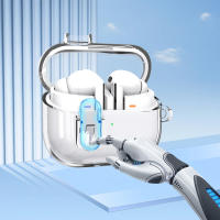 Funda Transparente Para Samsung Buds 3 pro Cubierta Protectora Para Galaxy Buds3 Con Cierre Seguro Y Gancho Compatible Con Buzz 3 pro - details 1