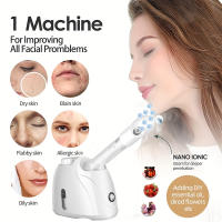 Humidificador De Vapor Facial Con Ozono Limpieza Profunda Para El Rostro Máquina De Vapor Para Spa En Casa Y Salón Cuidado De La Piel Blanqueador - details 8