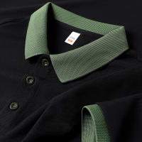 Camisa Polo Casual Para Hombres De Color Sólido Manga Corta Cómoda Para Verano Antideslizante Transpirable De Algodón Blends - details 3