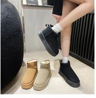Botas De Nieve Para Mujer Con Suela Gruesa Multifuncional Cálidas De Aumento De Altura Antideslizantes Impermeables Material De La Plantilla De Peluche - details 12