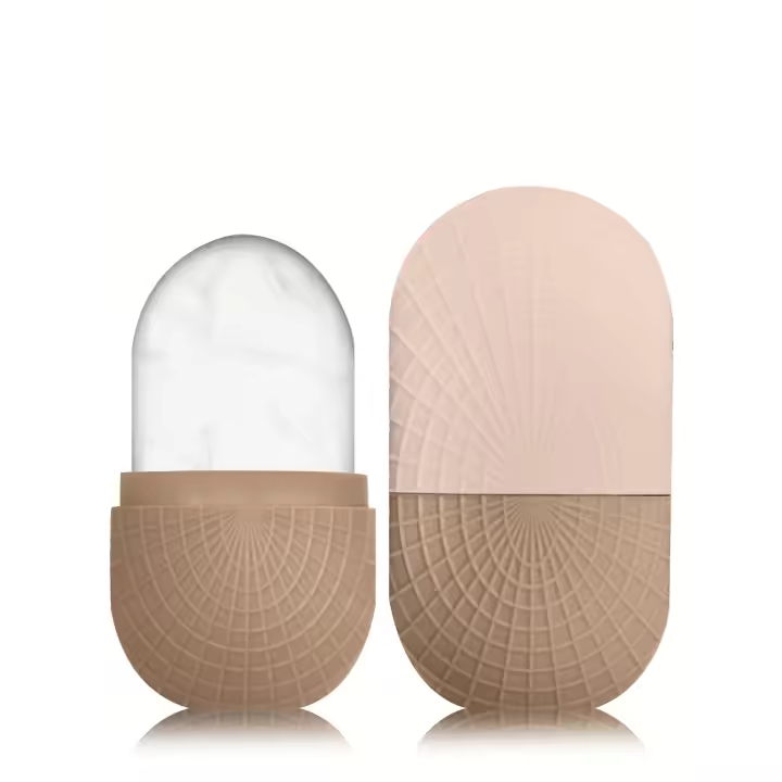 Rodillo De Hielo Para Cara Y Ojos Silicona Herramienta De Cuidado Facial Reutilizable Y Sellada Para Refrescar Y Fortalecimiento La piel - 1