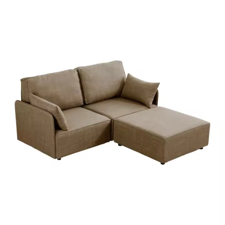 Miroytengo Sofá Modular Riposo A+A+C Estilo Contemporáneo Color Beige 186 CM - 1