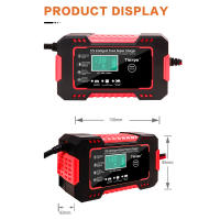 Cargador De Batería De Coche Inteligente 12V 6A Carga Rápida Con Pantalla LCD Reparación De Pulso Para Baterías AGM GEL Y Lead-Acid Ciclo Profundo - details 0