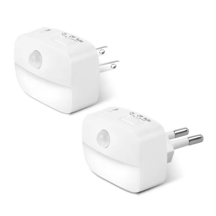 Lámpara Nocturna LED Con Sensor De Movimiento Para Niños Decoración De Dormitorio Pasillo Y Escaleras Luz Nocturna Para El Baño Y La Cama EU US Plug - 1