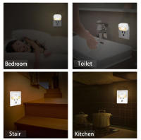 Lámpara Nocturna LED Con Sensor De Movimiento EU/US Enchufe 85-265V Pir Inducción Humana 3 Colores Para Dormitorio - details 9