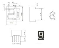Pantalla LED De 0.56 Pulgadas 7 Segmentos Dígito Tubo Rojo Común Catodo / Anodo Digital 0.56 Pulgada Led 7segmento Para Arduino - details 0
