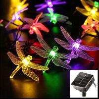 Luces Solares De Libélula Para Jardín 6LED Impermeables Con Palito Para Decoración De Camino Patio Exterior - details 7