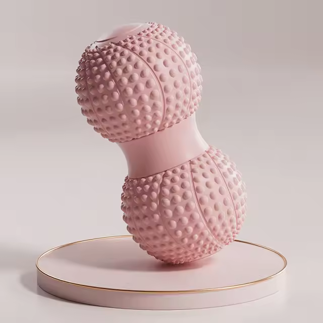 Bola De Masaje De Maní Doble Bola De Lacrosse Para Punto De Tracción Masaje Profundo De Tissue Ejercicio De Muslos Y Brazos Rollo De Masaje Para Yoga Y Fitness - 1