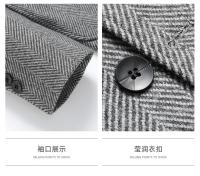 Chaleco De Negocios Para Hombre Estilo Coreano Británico Moda Casual Slim Solid Color Para Bodas Y Trabajo Cierre Único - details 6