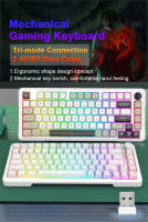 Teclado Mecánico De Juegos E-YOOSO Z82 RGB Con Bluetooth Y Cable 2.4G 3 Modos Para Computadora PC Portátil 82 Teclas USB - details 0