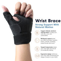 Nueva Pinza De Mano Spica Estabilizador Soporte De Muñeca Protector De Rodilla Para Alivio Del Dolor De Túnel Carpiano Y Tenosinovitis Para Mano Derecha E Izquierda - details 5