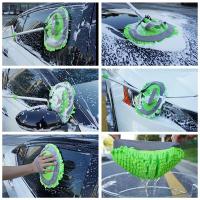 Cepillo de lavado de coche con mango largo, Mopa ,Fregona multiusos 2 en 1 microfibra chenilla, Guante de limpieza ,trapeador para coche ,polvo ,cristales ,con palo telescopico - details 1