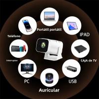 Proyector De Video HD LED 4K 1280x720P Android Portátil Para Cine En Casa Con Altavoz Integrado Y Control Remoto Proyector Mini Para Teléfonos Móviles - details 5