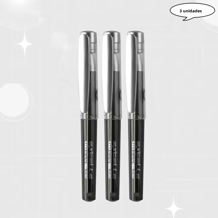 Lápiz Gel Mini De 0.5mm WQN 3/6/12PCS Negro Para Escritura Y Pintura Artística Material Plástico Tinta Negra Herramienta Escolar Y De Oficina - 1