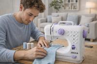 Jocca Máquina de Coser Multifunción 12 Puntadas con Luz LED, Brazo Libre y Doble Velocidad para Uso Doméstico - details 1