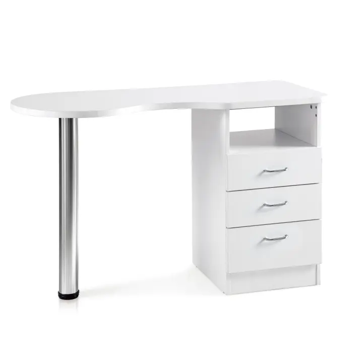 ZStyle Nails Reconstruction Table Nina, Manicure, Nail Art, Gel-Professional, With Drawers and Nails Aspirer-Study Table, Cetro, Beautician - 1