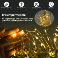 Luces LED De Cadena 24V Para Jardín Y Exterior 50M 100M Con Hilo De Cobre Decoración De Fiesta De Año Nuevo Y Boda En Casa - details 3