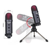 Micrófono De Grabación USB Para Computadora Y PC Condensador Con Control De Ganancia Y Eco Para Estudio Doméstico Plug And Play - details 1