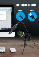 Microfono Condensador Profesional USB Para PC Laptop Streaming De Video Juegos Y Podcasts De YouTube Uso Para Vocales - details 7