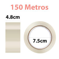 Aicasa-Cinta Adhesiva Precinto Transparente， Cinta de Embalar Perfecta para Envíos cajas y Mudanzas， Cinta Adhesiva para paquetes， Precintadora Color Transparente - details 1