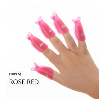 10 Pcs/set Herramientas De Manicura En Acrílico Colorido Gel UV Polvo De Pólvora Para Uñas Con Tapa De Inmersión Y Clips Para Limpieza Y Arte De Uñas - details 3