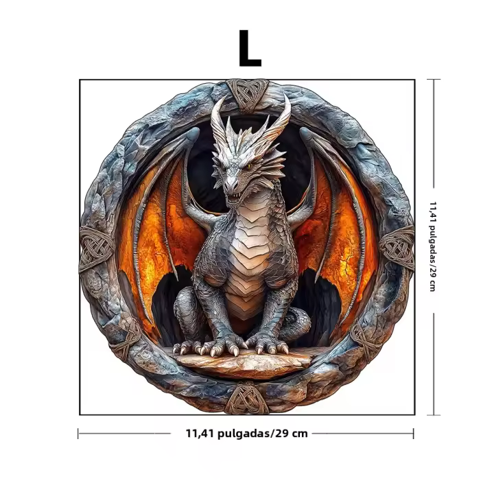 Puzzle De Madera Para Adultos Dragón Mecánico Juego De Rompecabezas En Forma Única Puzzle Familiar Para Hombres Y Mujeres Adecuado Para Edad 14+ - 1