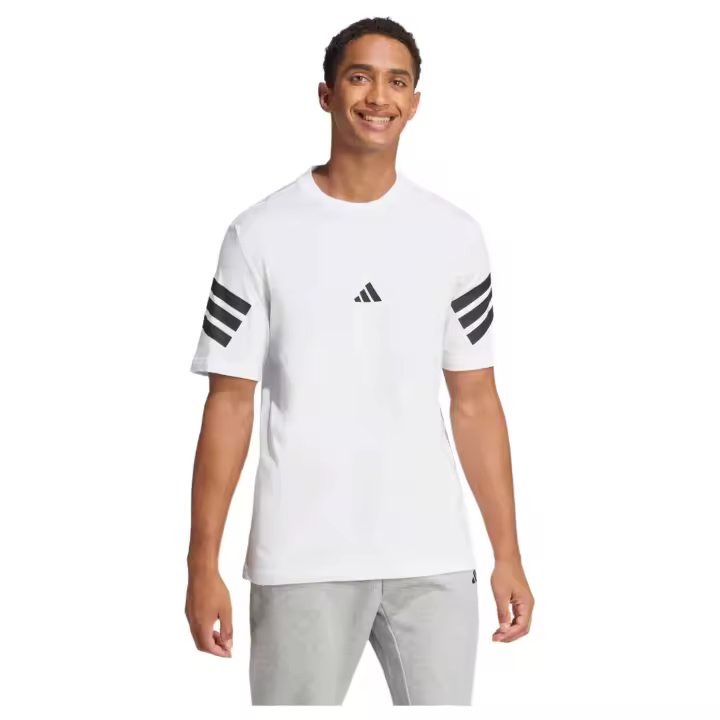 Camiseta de Manga Corta Adidas Future Icons 3 Stripes Reg para hombre en color blanco - 1