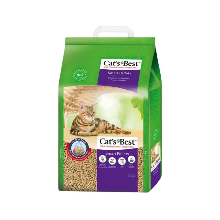 CAT´S BEST - Smart Pellets - Arena Vegetal con Aglomeración Suave y Antiadherente de Pellets Inteligentes para Gatos - 1