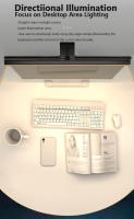Lámpara De Escritorio Ammtoo 50cm Luz De Pantalla Colgante Para Juego Oficina Estudio Lectura Barra De Luz LED Ajustable Moderna - details 7