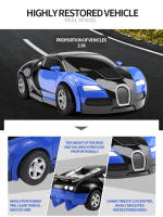 Coche Transformable En Robot Juguete Automático De Carreras Para Niños Regalo De Pascua Vehículo Push And Go Para Niños De 4 a 12 Años - details 5