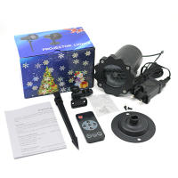Lámpara LED De Patrón De Copo De Nieve Con Control Remoto Para Jardín Exterior Decoración De Navidad Y Escenario Luz Proyección IP65 ABS Fuente De Alimentación AC - details 21